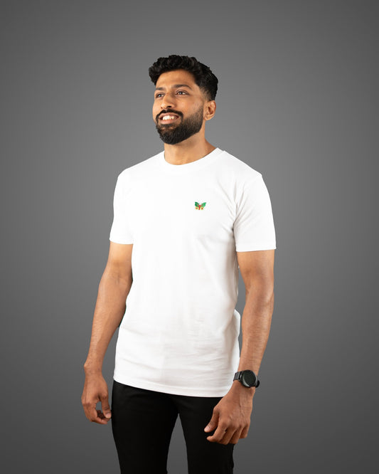 Minimalist T-shirt, White, Men - NaturalGlobe.org