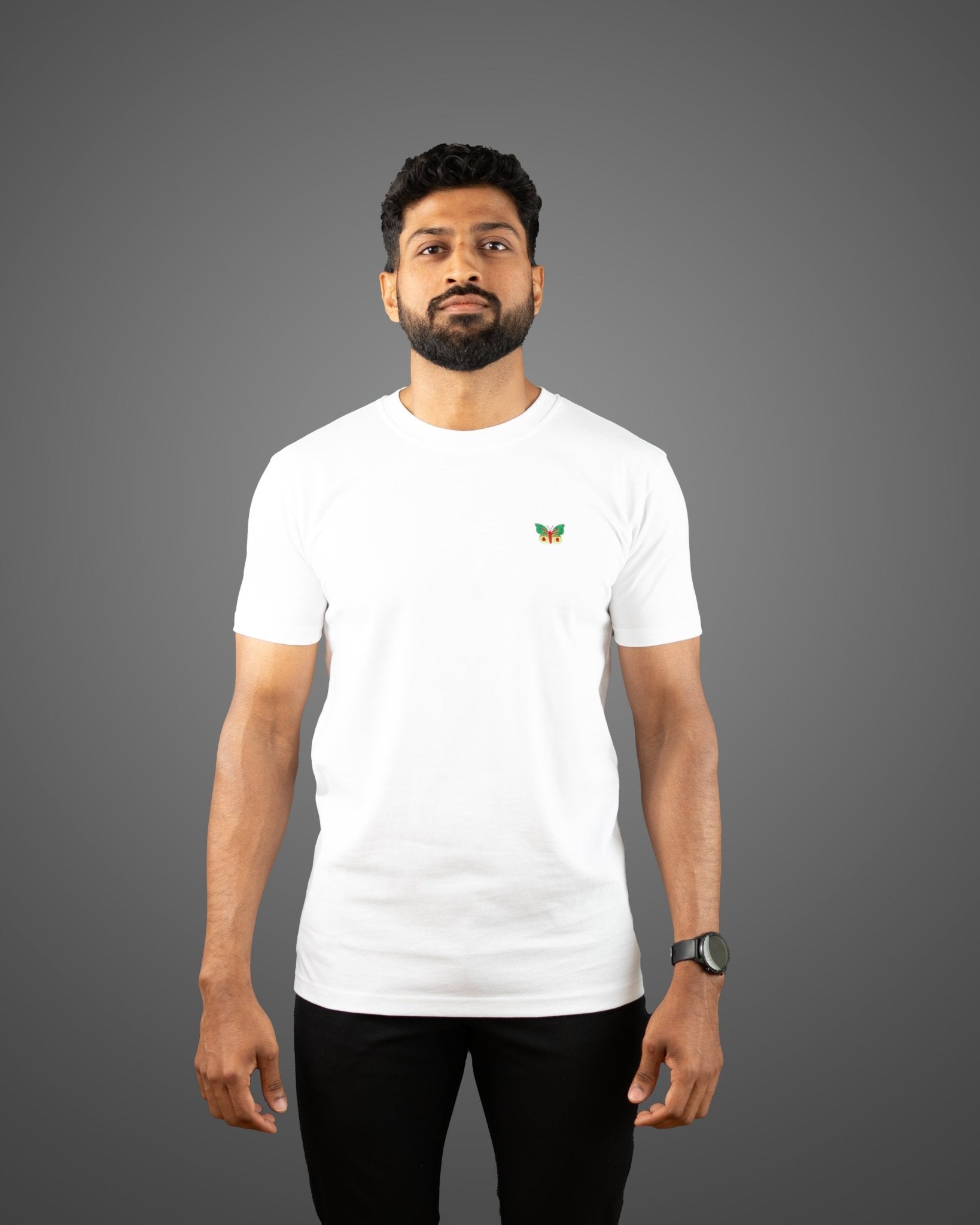 Minimalist T-shirt, White, Men - NaturalGlobe.org