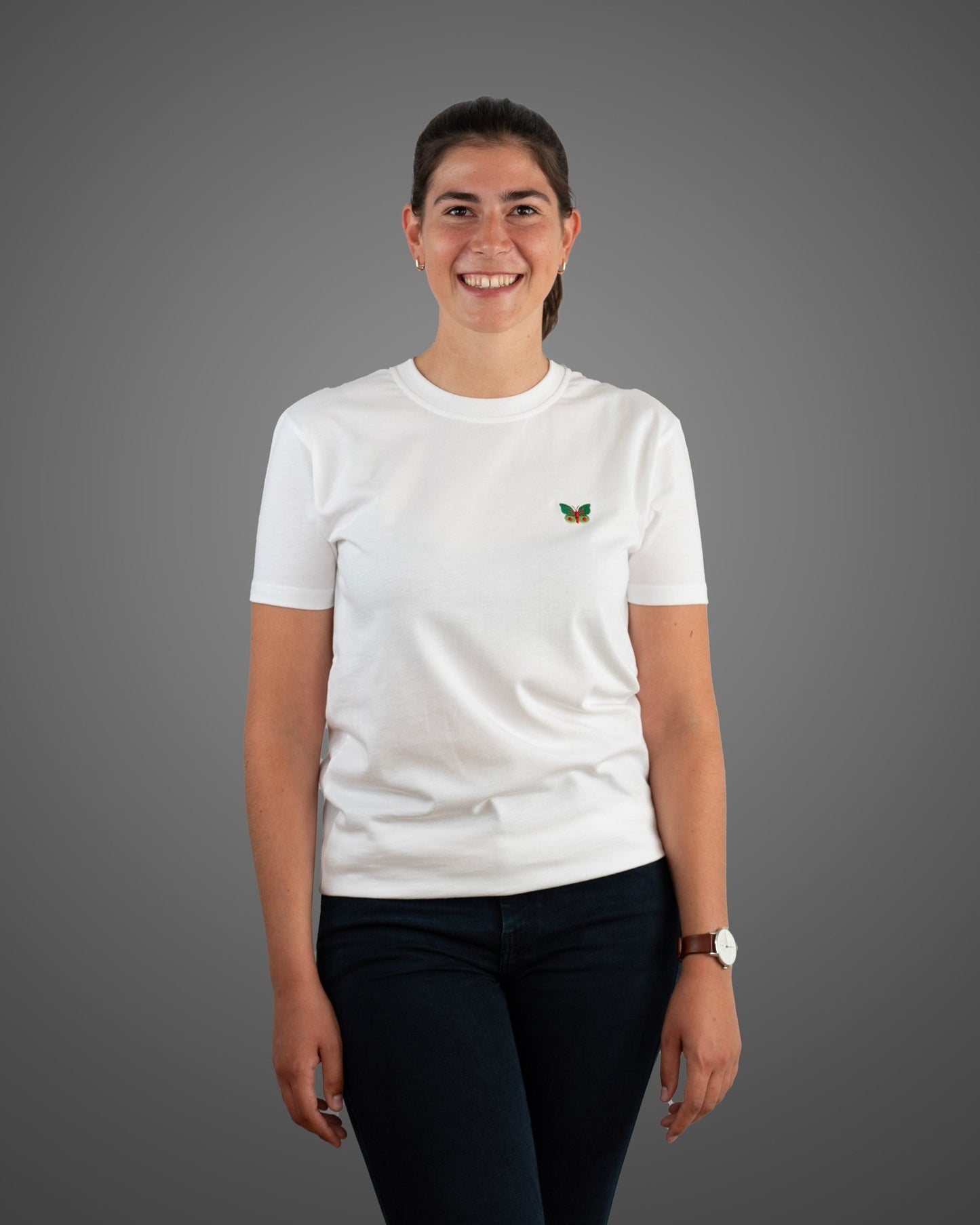 Minimalist T-shirt, White, Women - NaturalGlobe.org